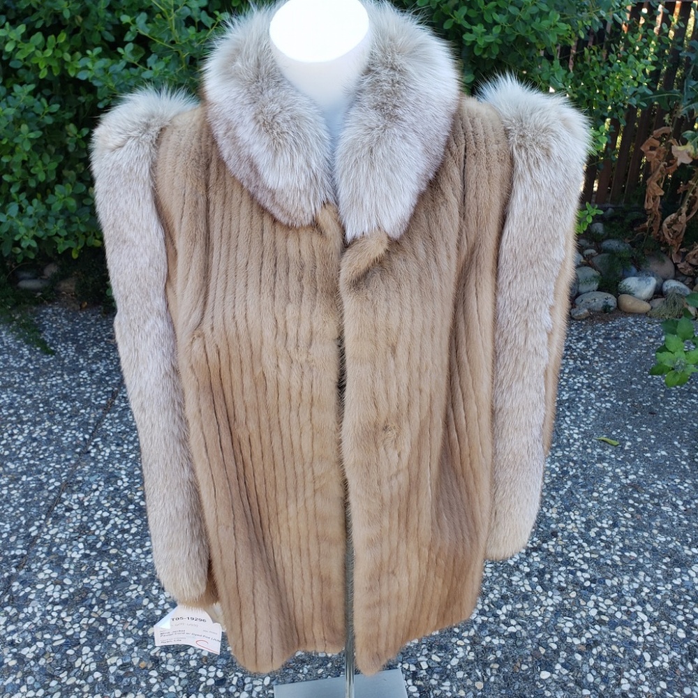 Mink Jacket With Fox Trim